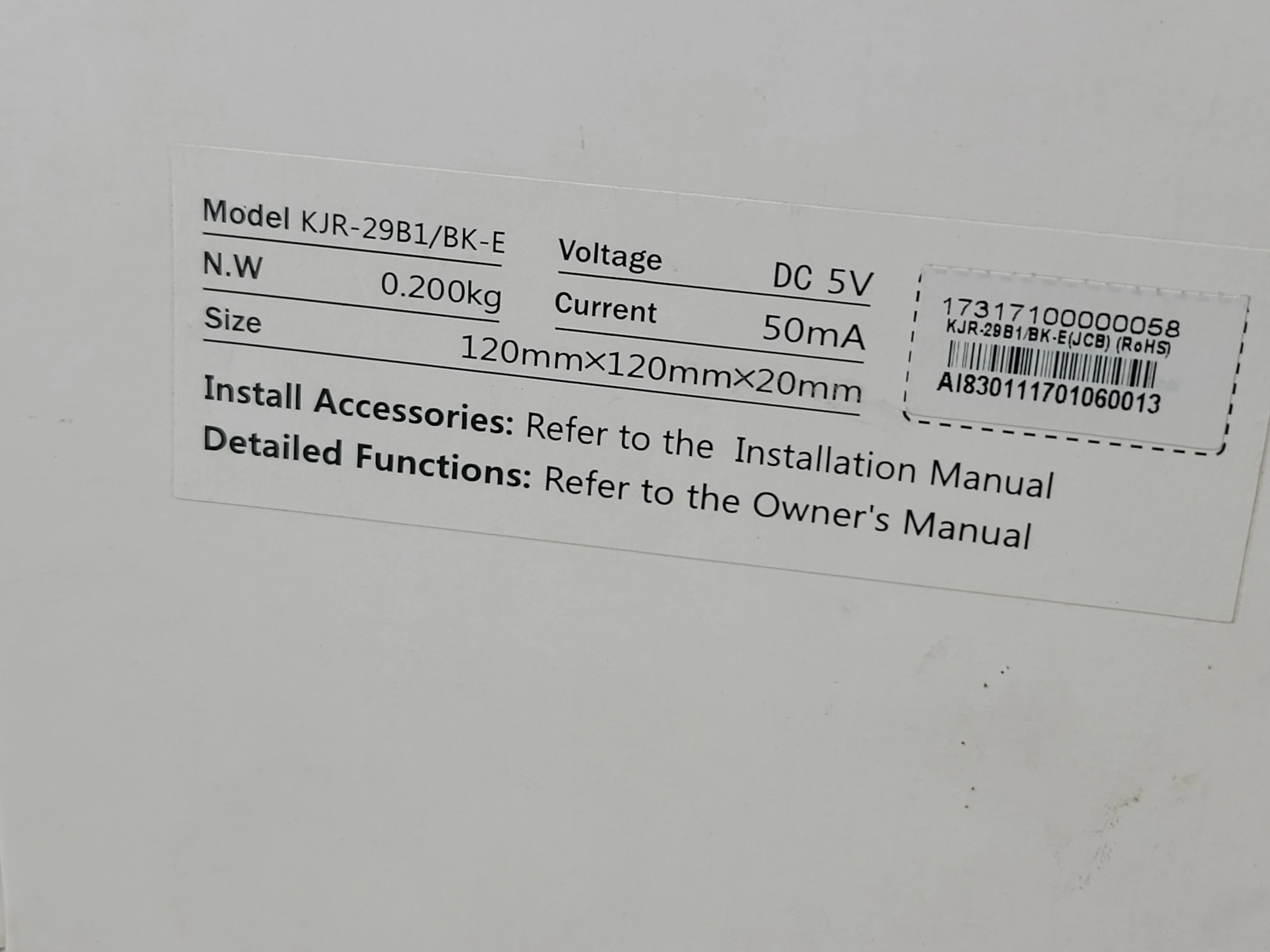 sterownik-przewodowy-klimatyzator-midea-sterownik-kjr-29b-ean-gtin-6927259111452