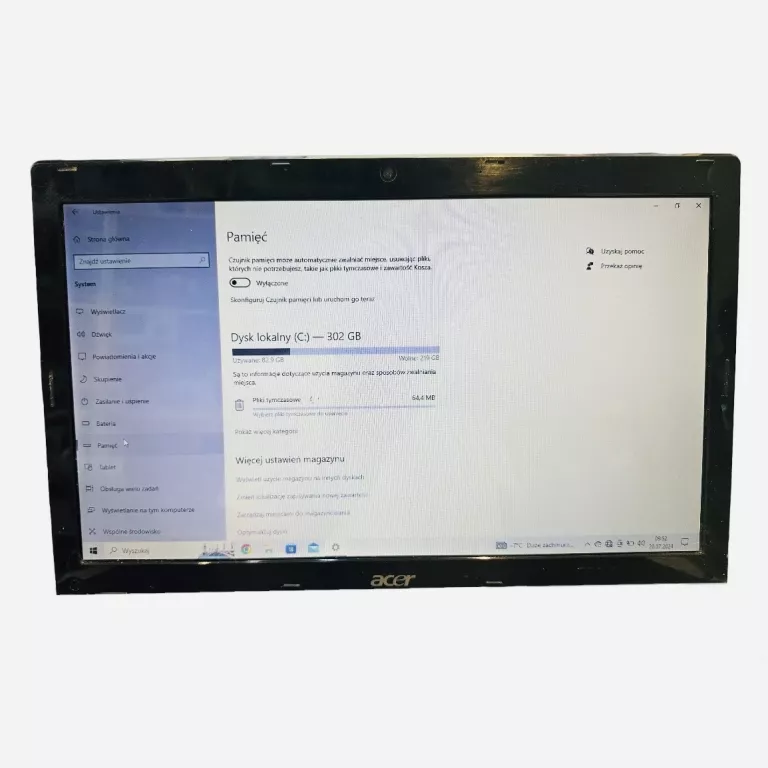 LAPTOP ACER ASPIER 5552 SERIES (PEW76) + ŁAD KOD:131086