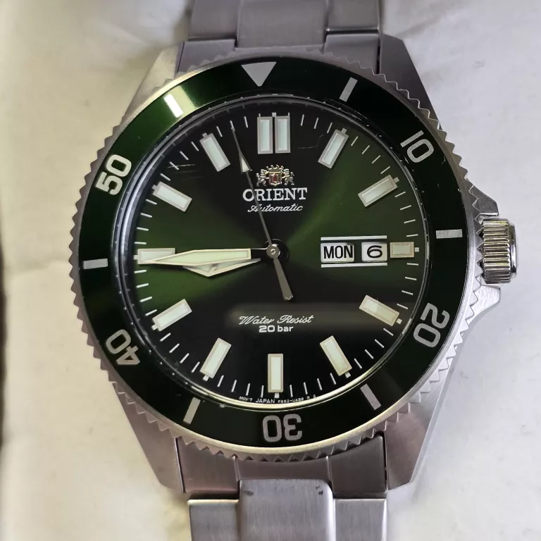 ZEGAREK MĘSKI AUOMATYCZNY ORIENT F692 RA-AA0914E19B ZIELONY KOMPLET + GW /