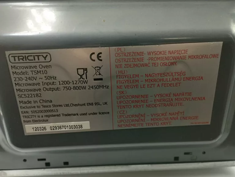 KUCHENKA MIKROFALOWA TRICITY TSM10