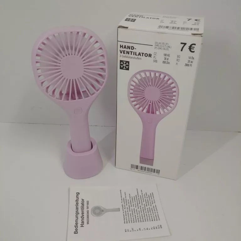 MINI WIATRACZEK RĘCZNY Z PODSTAWKĄ USB