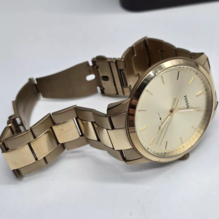 ZEGAREK MĘSKI FOSSIL FS5462 / ZŁOTY / PUDŁEKO / ŁADNY STAN!