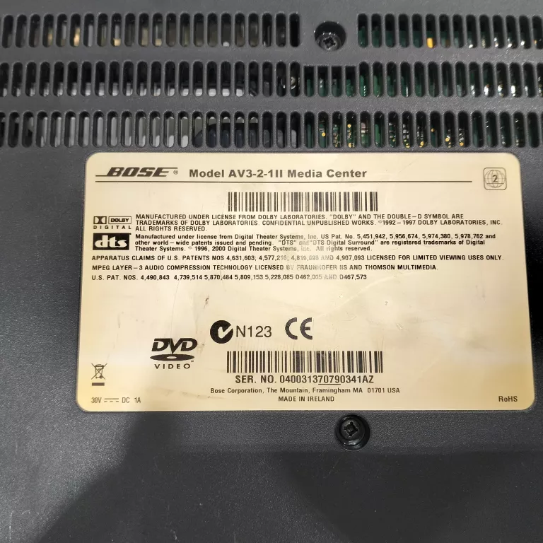 BOSE PS 3-2-1 II POWERED SPEAKER SYSTEM