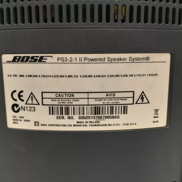 BOSE PS 3-2-1 II POWERED SPEAKER SYSTEM
