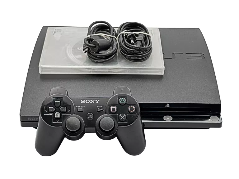 KONSOLA SONY PLAYSTATION 3 PS3 SLIM CECH-2504B 320GB + PAD + 2X GRA