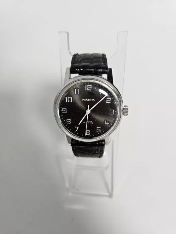 ZEGAREK MECHANICZNY MĘSKI PRATINA 17 RUBIS ANTICHOC VINTAGE 0446267