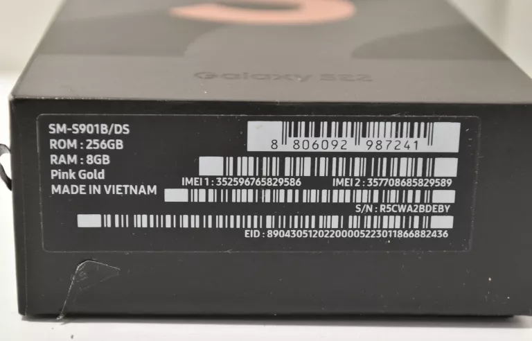 TELEFON SAMSUNG GALAXY S22 8/256 GB RÓŻOWY