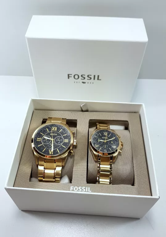 KOMPLET DAMSKI I MĘSKI ZEGAREK FOSSIL BQ2400SET