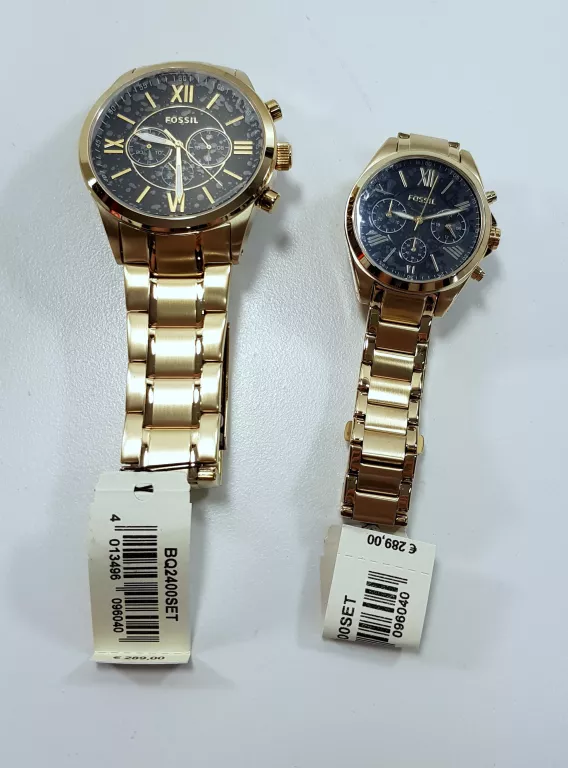 KOMPLET DAMSKI I MĘSKI ZEGAREK FOSSIL BQ2400SET