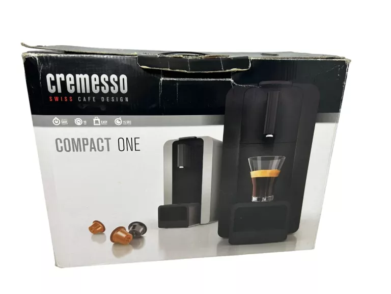 EKSPRES KAPSUŁKOWY CREMESSO COMPACT ONE II 19 BAR CZARNY
