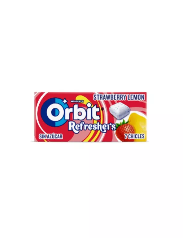 ODŚWIEŻAJĄCA GUMA DO ŻUCIA ORBIT REFRESH TRUSKAWKA CYTRYNA 15,6G