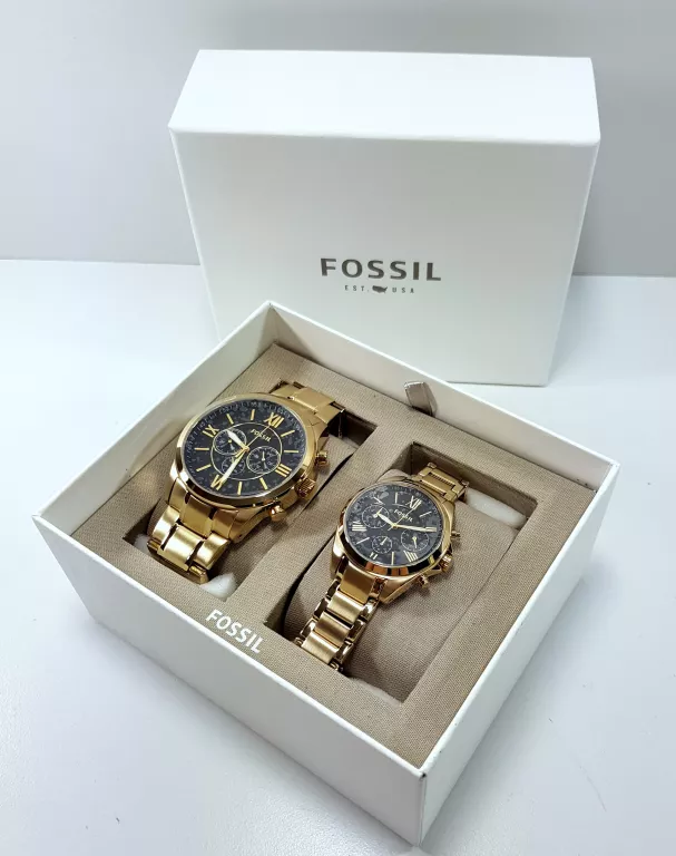 KOMPLET DAMSKI I MĘSKI ZEGAREK FOSSIL BQ2400SET