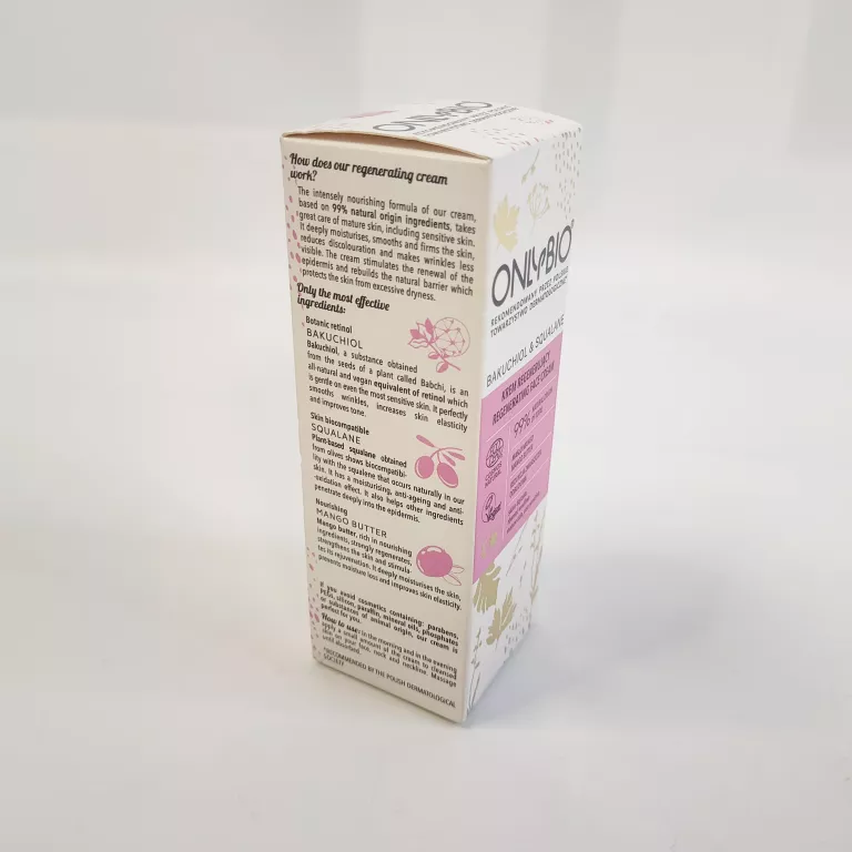 KREM DO TWARZY ONLYBIO BAKUCHIOL & SQUALANE REGENERUJĄCY 50 ML