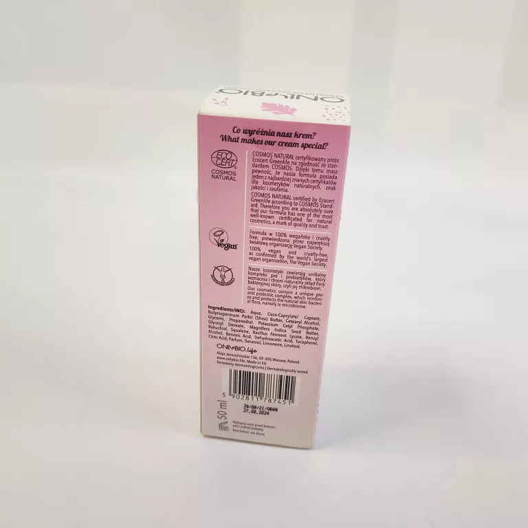 KREM DO TWARZY ONLYBIO BAKUCHIOL & SQUALANE REGENERUJĄCY 50 ML