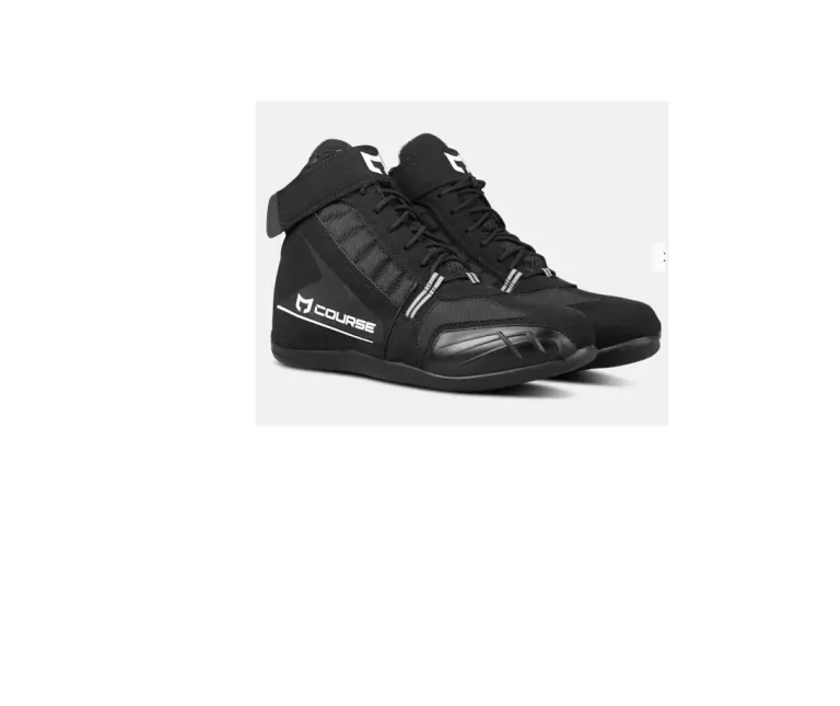 MĘSKIE BUTY MOTOCYKLOWE COURSE SHORTY V3 BIAŁO CZARNE ROZMIAR 38