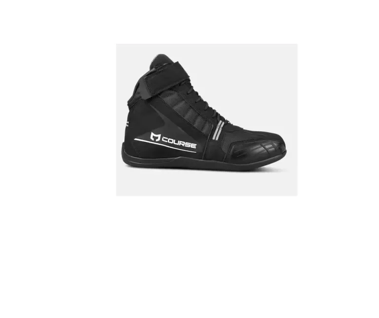 MĘSKIE BUTY MOTOCYKLOWE COURSE SHORTY V3 BIAŁO CZARNE ROZMIAR 38