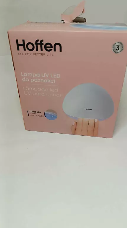 HOFFEN LAMPA UV DO PAZNOKCI KOMPLET