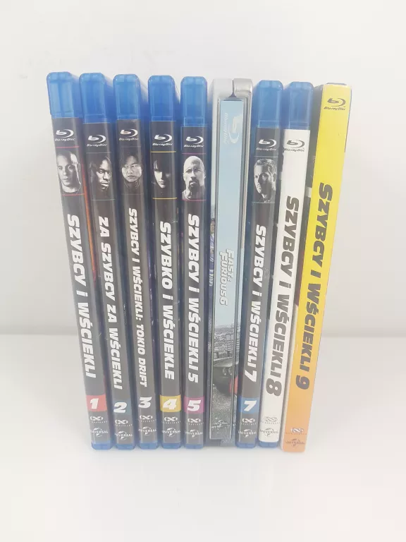 KOLEKCJA FILMÓW BLU-RAY SZYBCY I WŚCIEKLI 1-9 PL