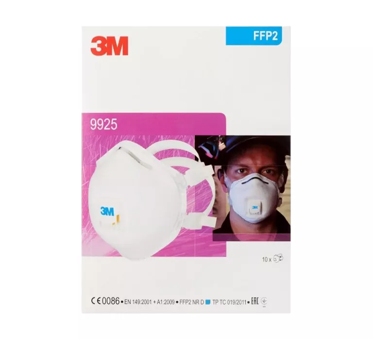 3M PÓŁMASKA SPAWALNICZA 9925 FFP2 10SZT. PUDEŁKO