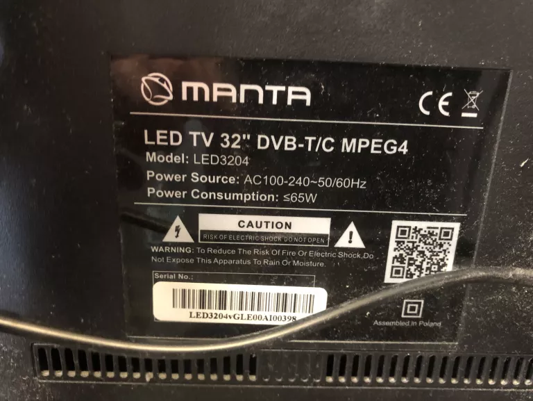 TELEWIZOR MANTA LED3204 32 CALE