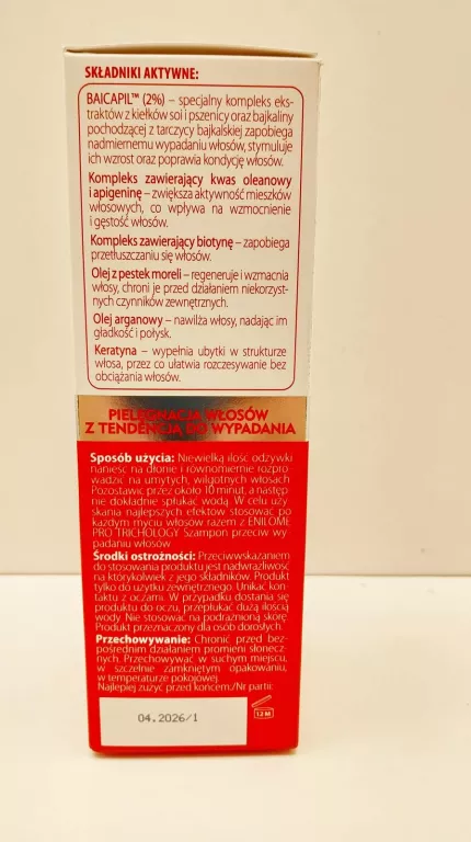 ENILOME PRO TRICHOLOGY, ODŻYWKA PRZECIW WYPADANIU WŁOSÓW, 200 ML