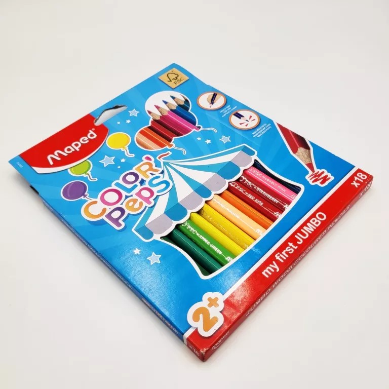 MAPED KREDKI JUMBO COLOR'PEPS EARLY AGE TRÓJKĄTNE 18 KOLORÓW