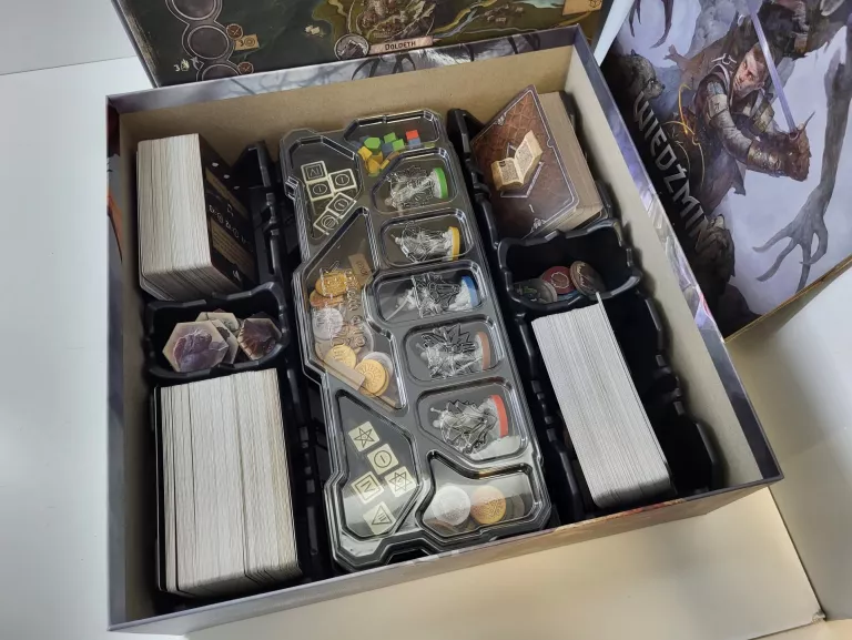 GRA WIEDŹMIN STARY ŚWIAT + KICKSTARTER FOLIA CIRI + EREDIN FIGURKA ZESTAW