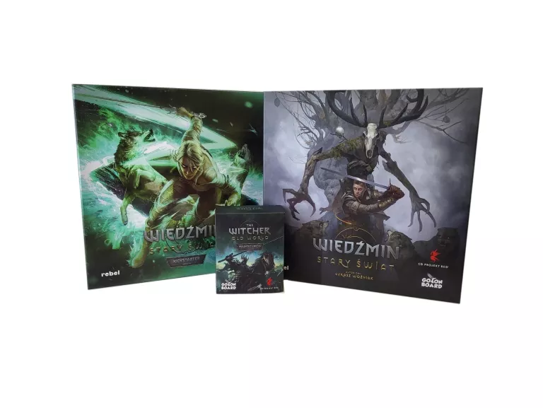 GRA WIEDŹMIN STARY ŚWIAT + KICKSTARTER FOLIA CIRI + EREDIN FIGURKA ZESTAW