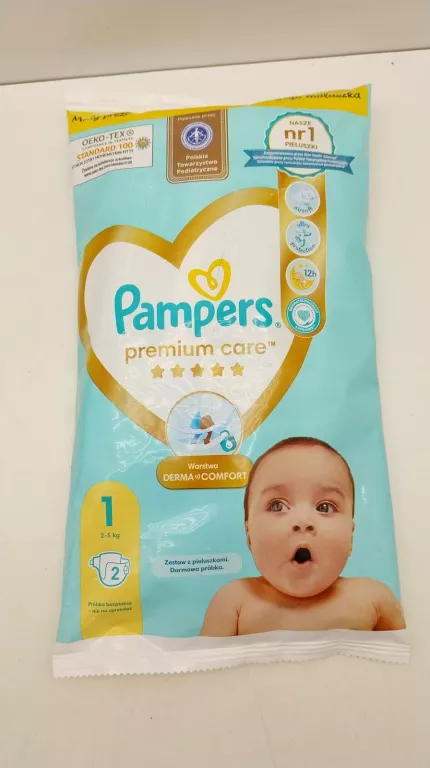 PAMPERS PREMIUM CARE 1  PIELUSZKI / 2 SZT. 2-5 KG
