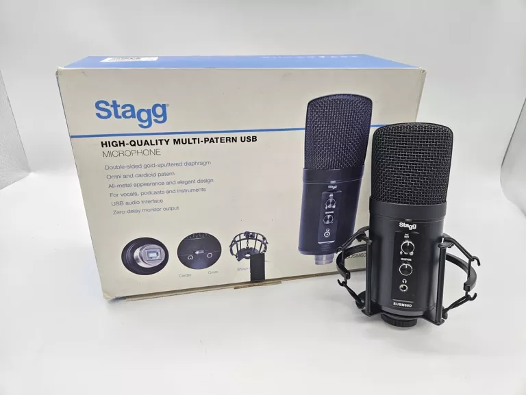 MIKROFON USB Z INTERFEJSEM STAGG SUSM60D PUDEŁKO