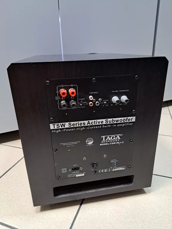 SUBWOOFER TAGA HARMONY TSW-90 V.3 / OPIS