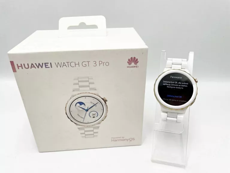 SMARTWATCH HUAWEI WATCH GT 3 PRO ELEGANT 43MM BIAŁO-ZŁOTY