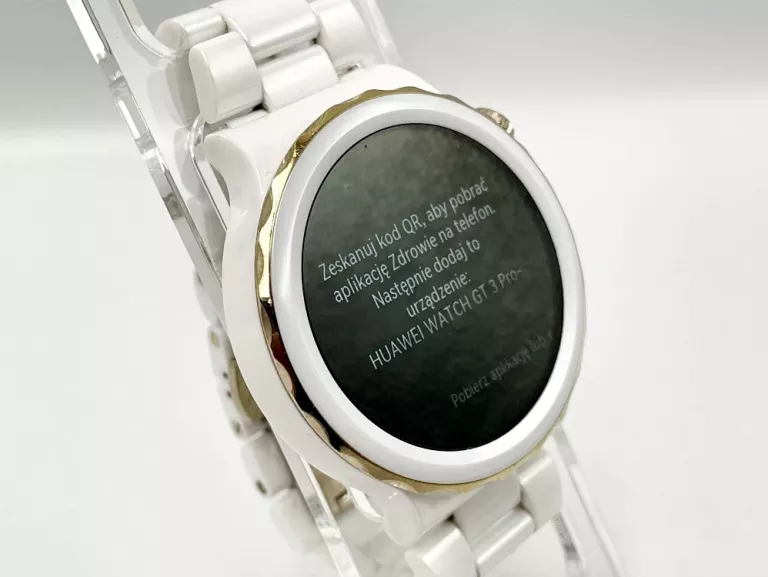 SMARTWATCH HUAWEI WATCH GT 3 PRO ELEGANT 43MM BIAŁO-ZŁOTY