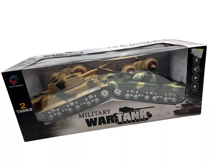 MILITARY WAR TANK DWA CZOŁGI STEROWANE / POWYSTAWOWE