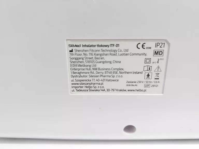 INHALATOR TŁOKOWY HELBO SILMED ITF-01