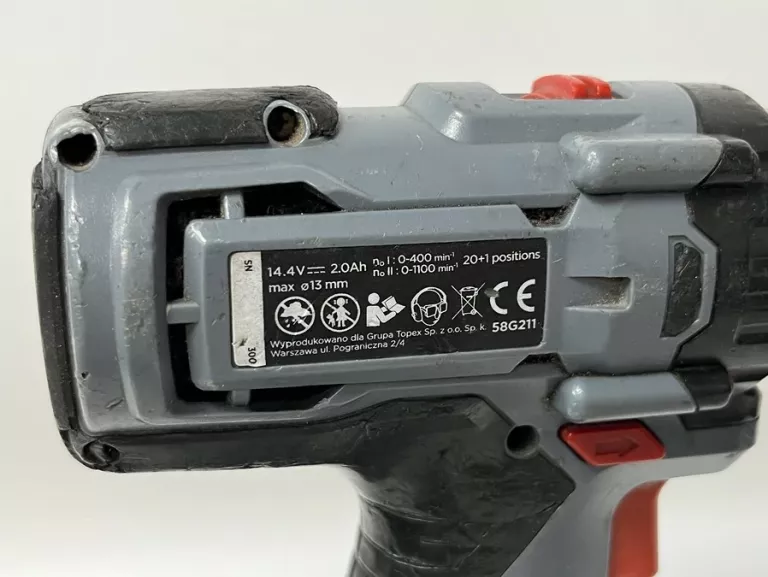 WKRĘTARKA GRAPHITE 58G211 ZASILACZ DWA AKUMULATORY