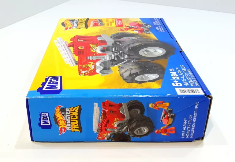 HOT WHEELS KLOCKI MEGA BLOKS MONSTER TRUCK STRAŻACKI 5-ALARM + ŁAZIK ATV