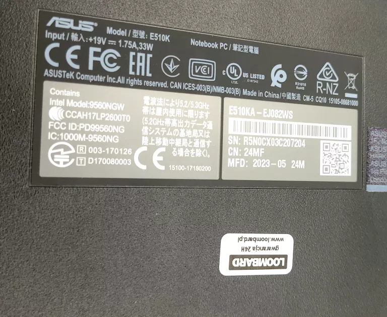 LAPTOP ASUS E510/INTEL C 4500, 4GB RAM