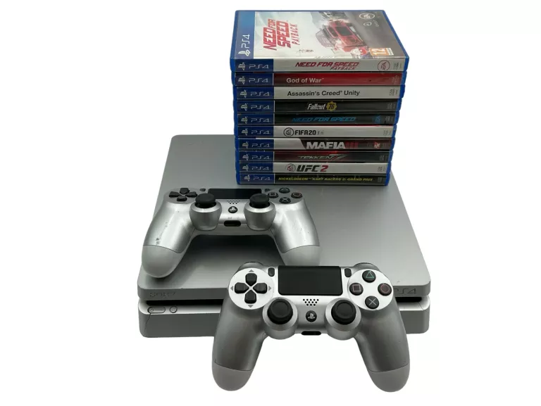 konsola-sony-playstation-4-slim-silver-500gb-2x-pad-ps4-srebne-jagiellonska-63-kielce