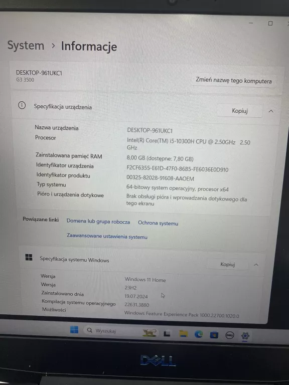 LAPTOP DELL G3 +ZAS