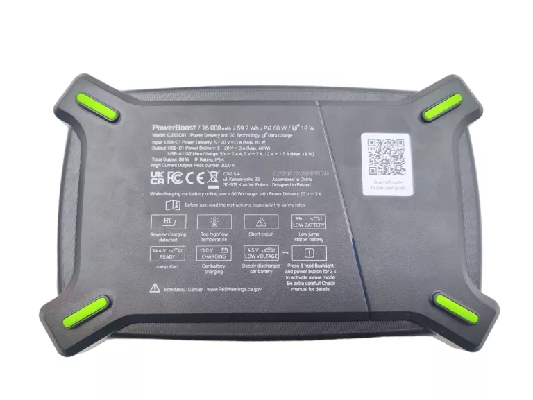 POWERBANK GREEN CELL POWERBOOST CJSGC01 16000MAH 60W