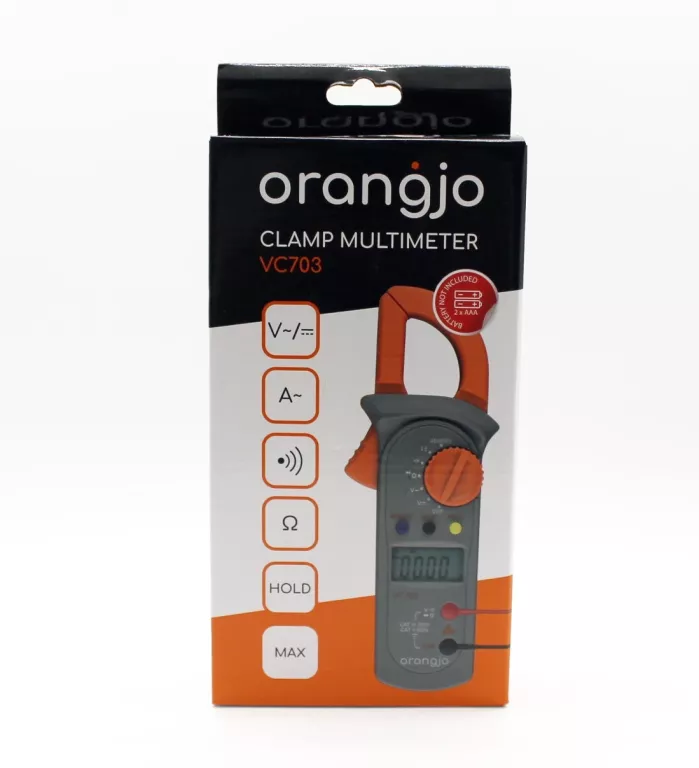 MIERNIK UNIWERSALNY CĘGOWY BUZZER FUNKCJA HOLD TEST CIĄGŁ PRZEWODU ORANGJO