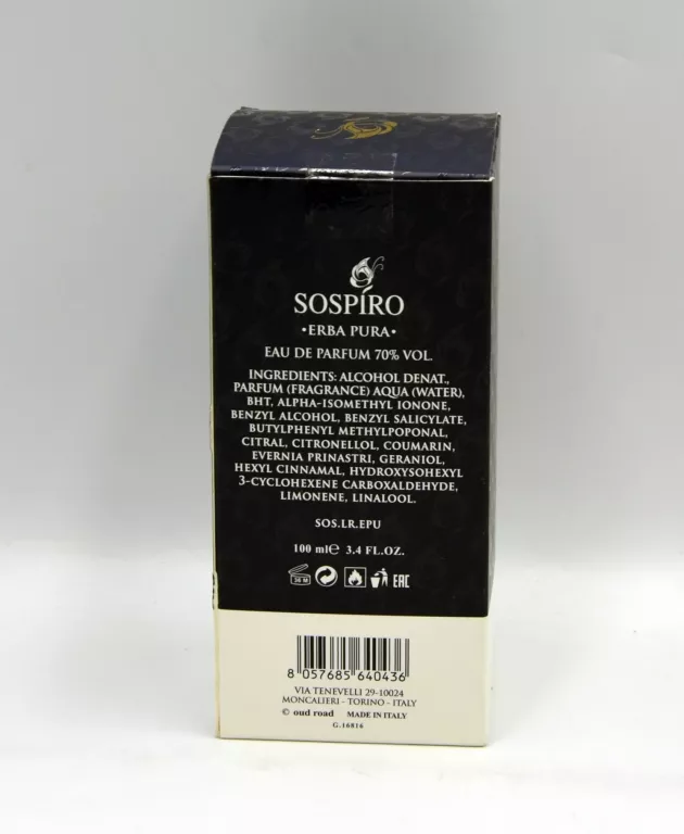 SOSPIRO ERBA PURA EDP 100ML OPIS!!!!