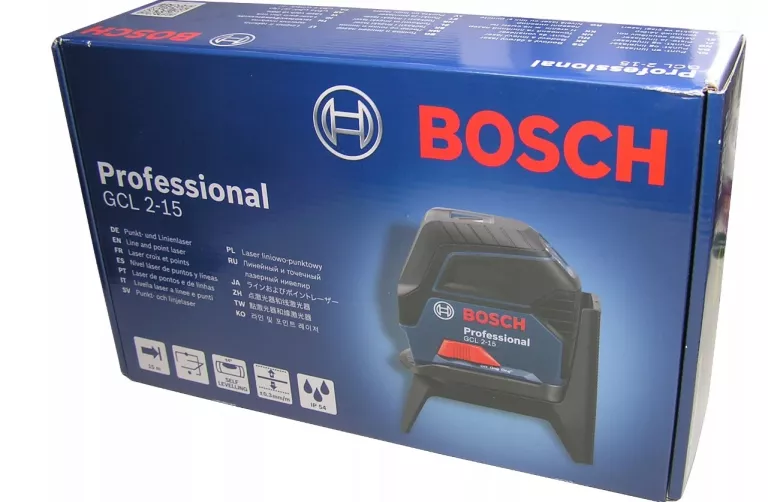 BOSCH GCL 2-15 LASER LINIOWY KRZYŻOWY 15M ZESTAW