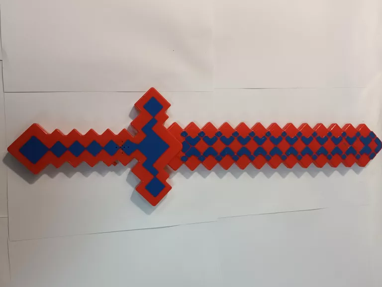 ŚWIECĄCY MIECZ MINECRAFT CZERWONY