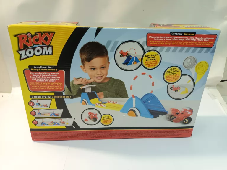 ZABAWKA RICKY ZOOM TOR PRĘDKOŚCI Z WYRZUTNIĄ