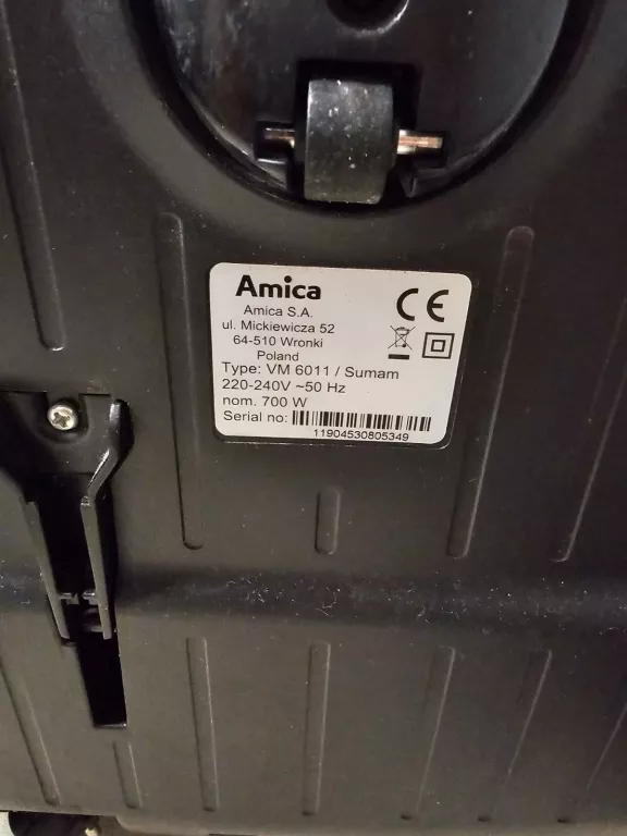 ODKURZACZ AMICA SUMAM VM 6011