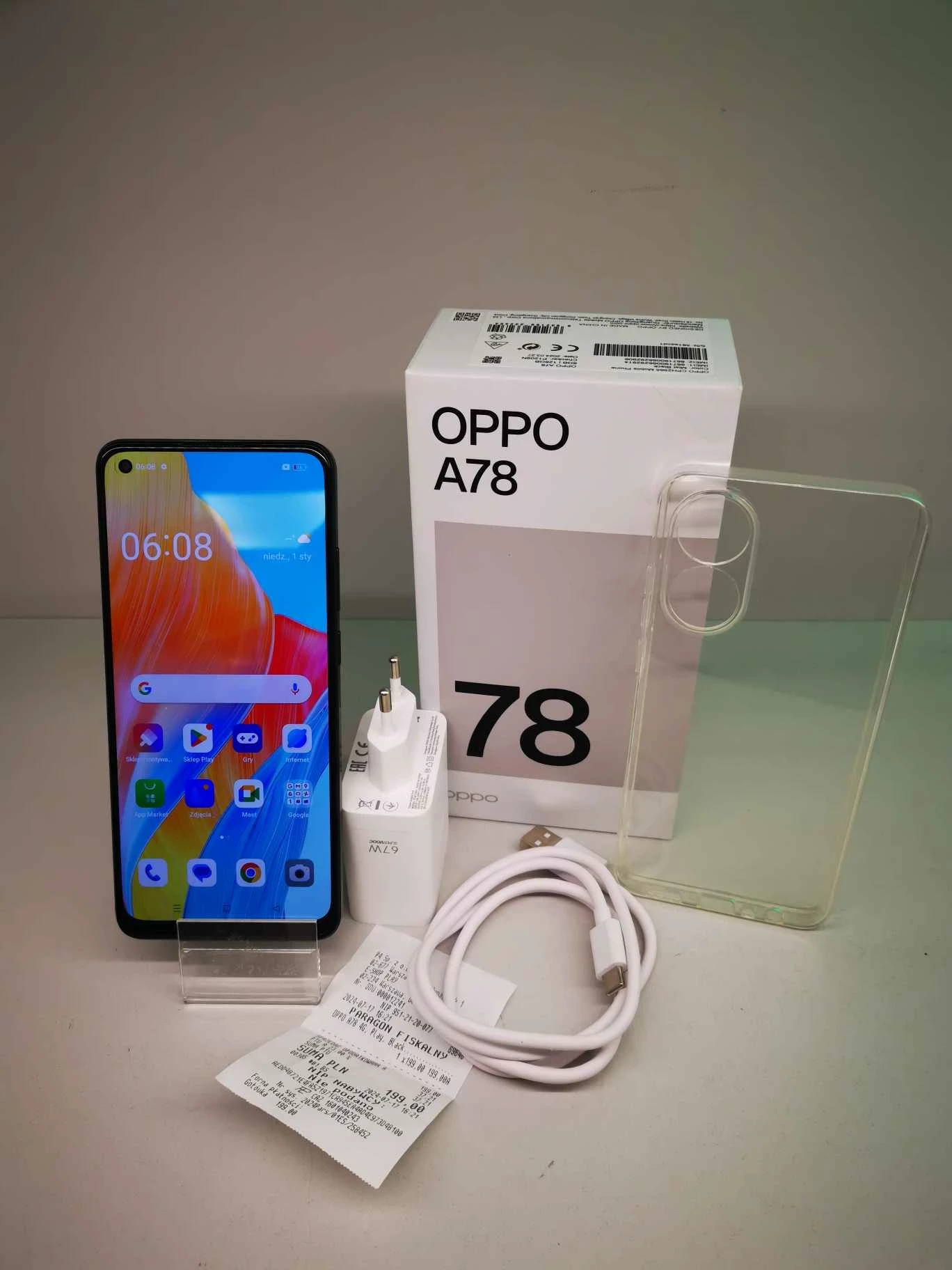 oppo-a78-komplet-gwarancja-dluga-15-zgierz-expert-spj