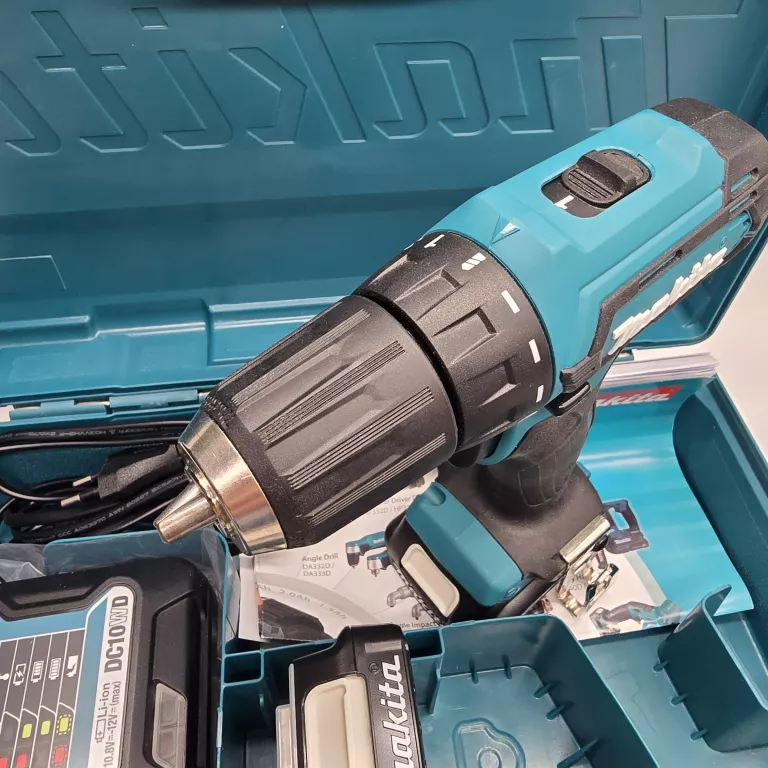 ZESTAW WKRĘTARKA MAKITA DF333D 12V / DF333DWYE / KOMPLET / STAN IDEALNY!
