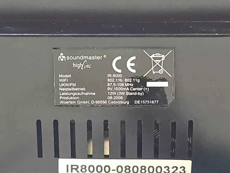 RADIO INTERNETOWE SOUNDMASTER IR-8000 WI-FI NIEMIECKIE 12 W